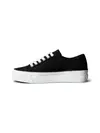 Calvin Klein VULC FLATFORM CTN LO Siyah Kadın Spor Ayakkabı & Sneaker