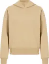 Calvin Klein NANO LOGO RELAXED HO Kadın Bej Sweatshirt