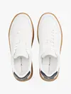 Tommy Hilfiger TH COURT MIX LTH, YBL Beyaz Erkek Spor Ayakkabı & Sneaker