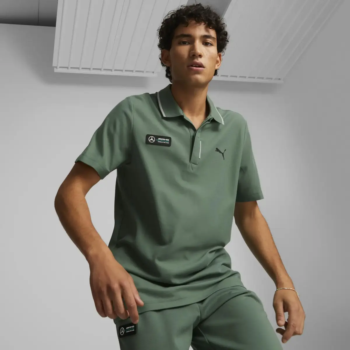 Puma Mapf1 Polo Yeşil Erkek Polo T-Shirt