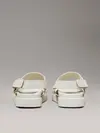 Calvin Klein FLAT ADJ SANDAL EYEL, CJH Beyaz Kadın Terlik