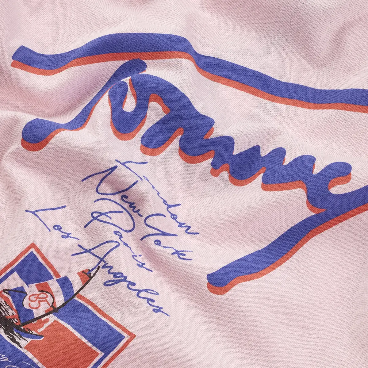 Tommy Hilfiger TJM RLX FADED GRAPHI, TH3 Pembe Erkek T-Shirt & Polo