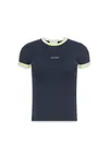 Calvin Klein SS COLOR BLOCK COTTO, CEF Siyah Kadın T-Shirt