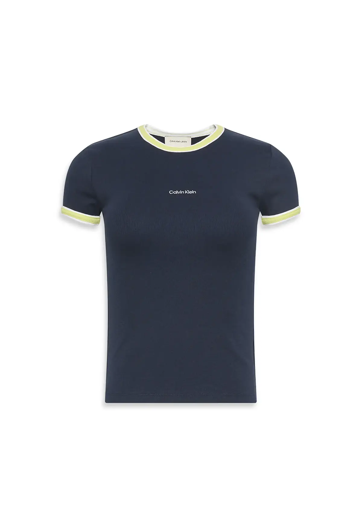 Calvin Klein SS COLOR BLOCK COTTO, CEF Siyah Kadın T-Shirt
