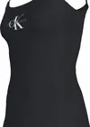 Calvin Klein MONOLOGO STRAPPY DRE, BEH Siyah Kadın Elbise-Etek