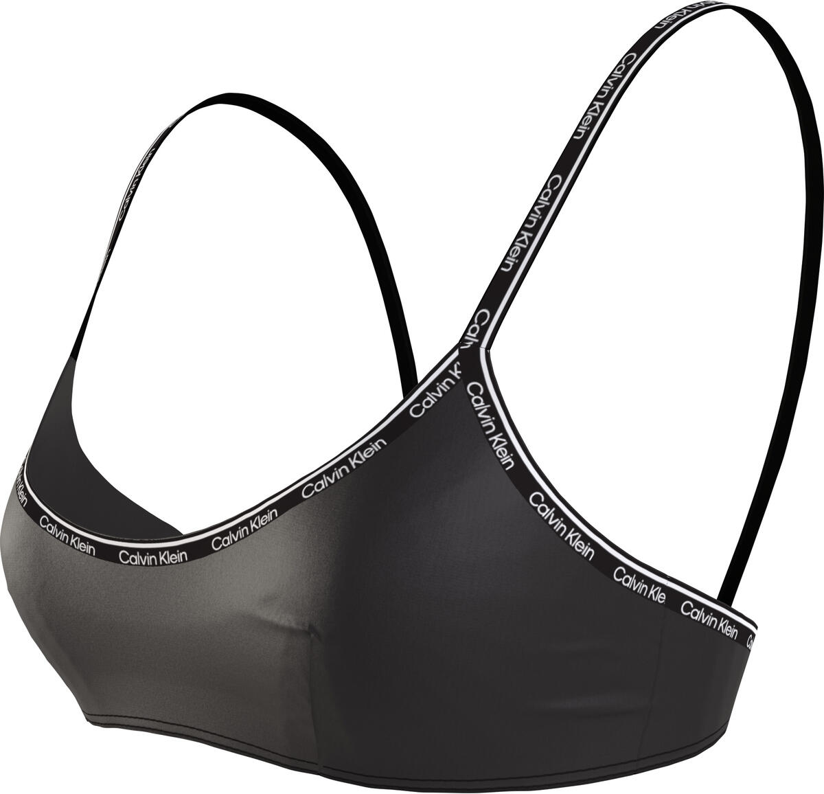 Calvin Klein BRALETTE-RP Kadın Siyah Bikini Üstü