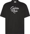 Calvin Klein SS 16S SN CURSIVE CALVIN GRAPHIC Siyah Erkek T-Shirt Calvin Klein SS 16S SN CURSIVE CALVIN GRAPHIC Siyah Erkek T-Shirt