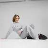 Puma CLASSICS+ Relaxed Cropped Hoodie Gri Kadın Hoodie