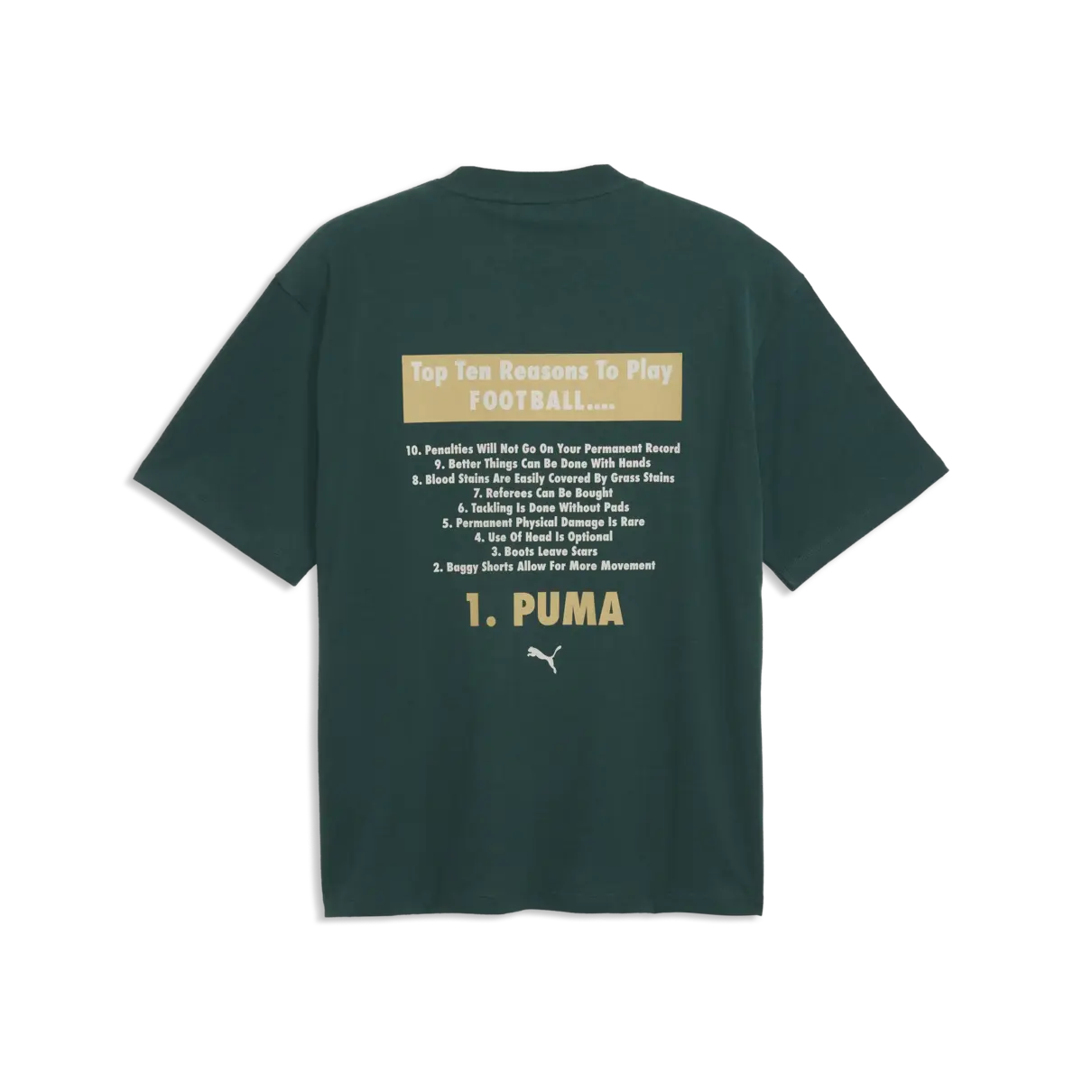 PUMA GRAPHIC Football Tee Yeşil Erkek T-Shirt