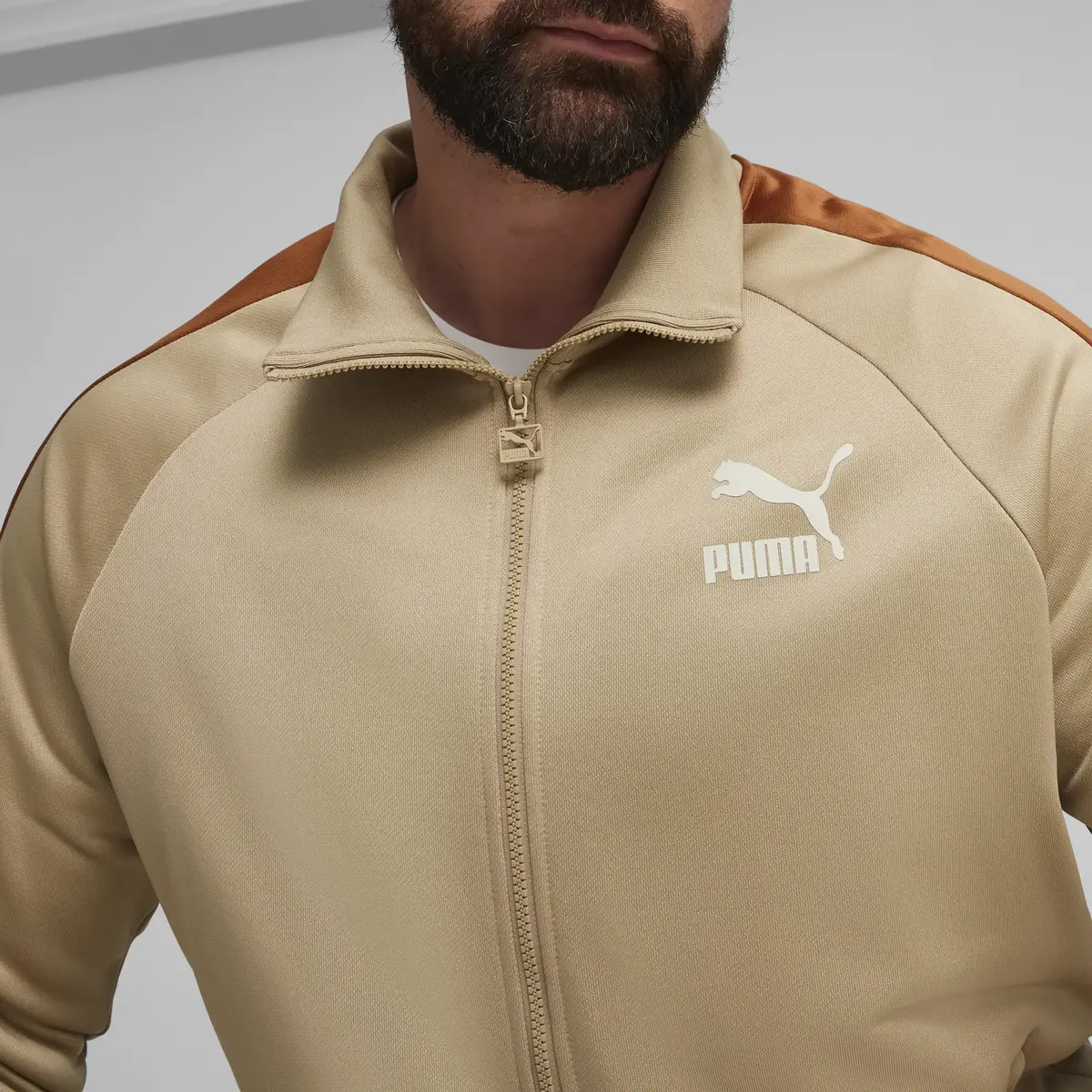 Puma T7 ICONIC Track Jacket (s) PT Açık Kahve Erkek Fermuarlı Ceket