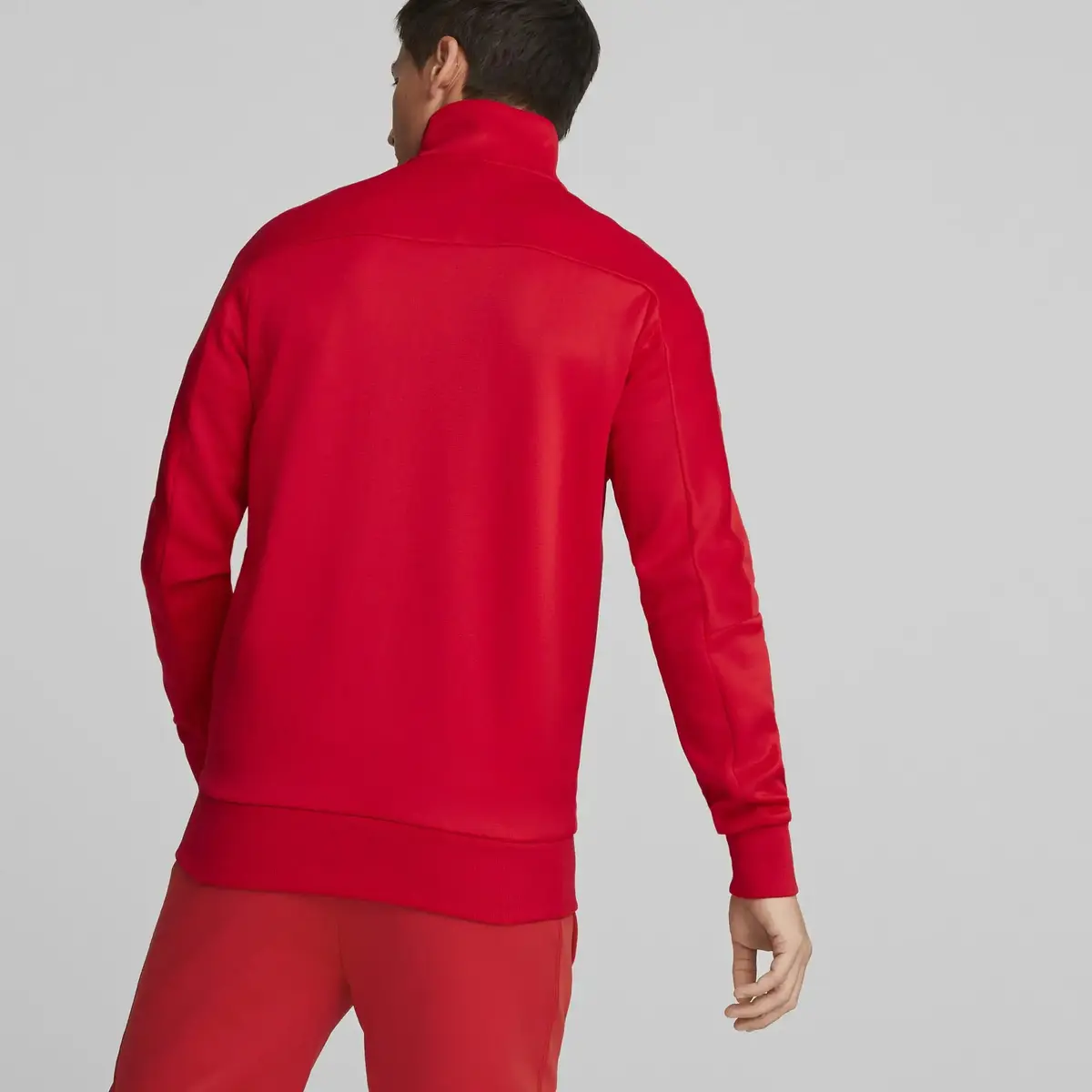Puma Ferrari Style MT7 Jacket Rosso Kırmızı Erkek/Unisex Fermuarlı Sweatshirt