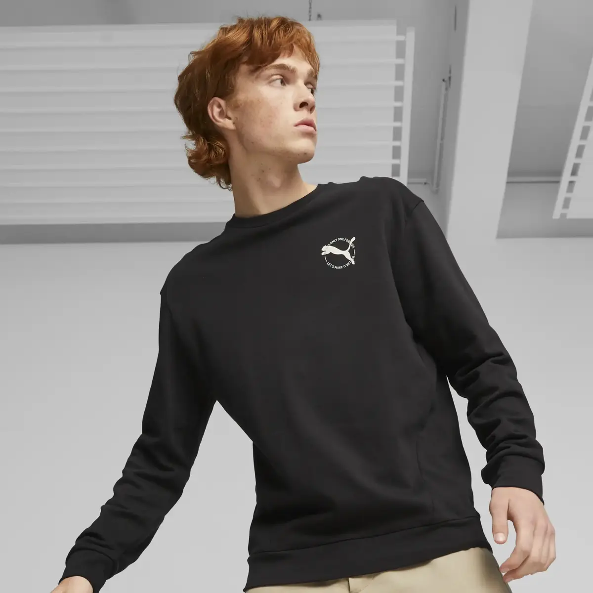 Puma BETTER SPORTSWEAR Crew Siyah Erkek Sweatshirt