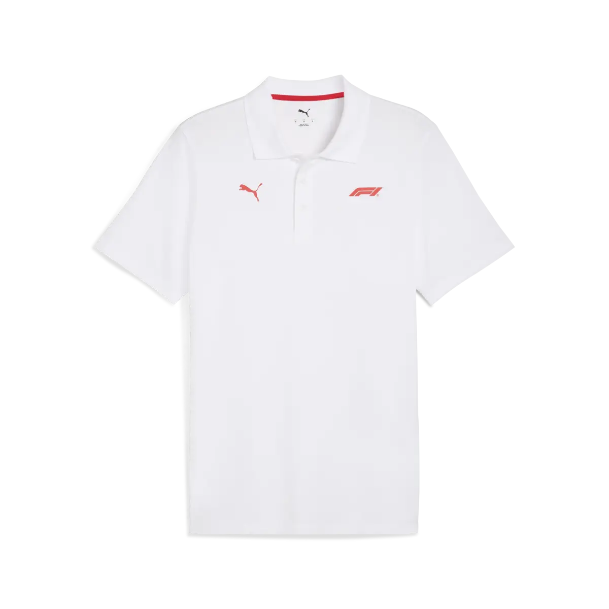PUMA F1 ESS Logo Polo 180g PUMA White Beyaz Erkek T-Shirt & Polo