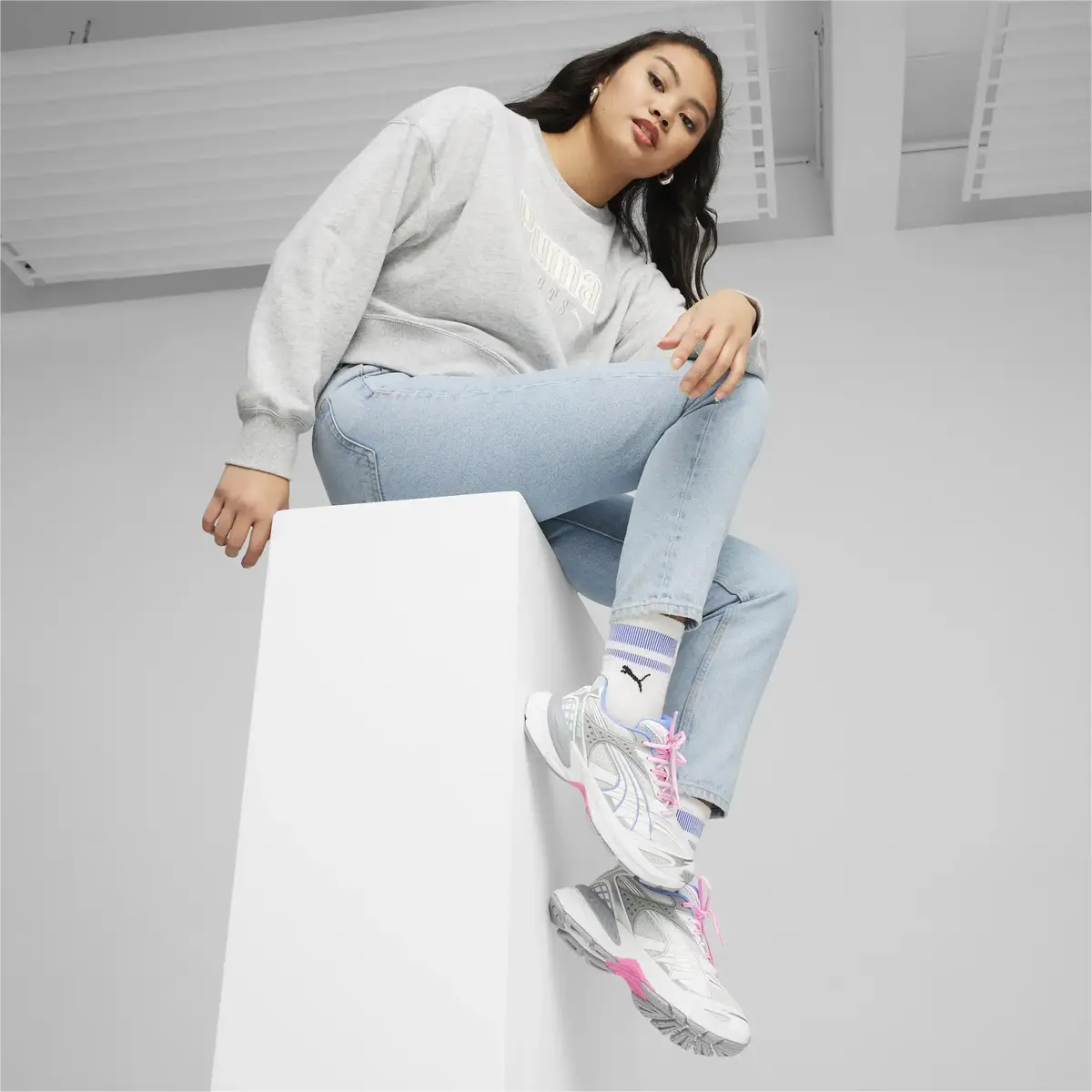 Puma Velophasis Sprint2K Beyaz Unisex Günlük Spor Ayakkabı
