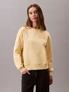 Calvin Klein LS ARCHIVE LOGO FRENCH TERRY RLX Sarı Kadın Sweatshirt