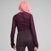 Puma DARE TO Mesh Long Sleeve Tee Bordo Kadın T-Shirt & Polo