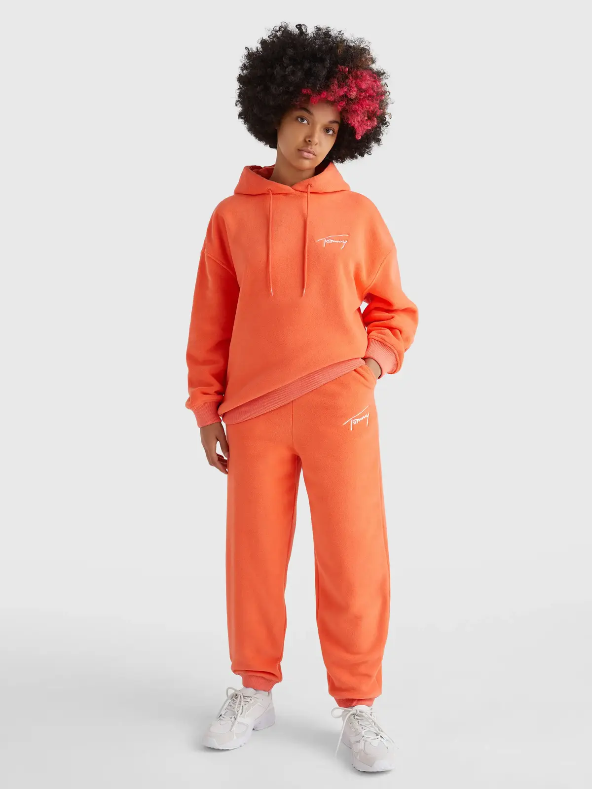 Tommy Hilfiger TJW SIGNATURE FLEECE Kadın Kırmızı Eşofman Altı