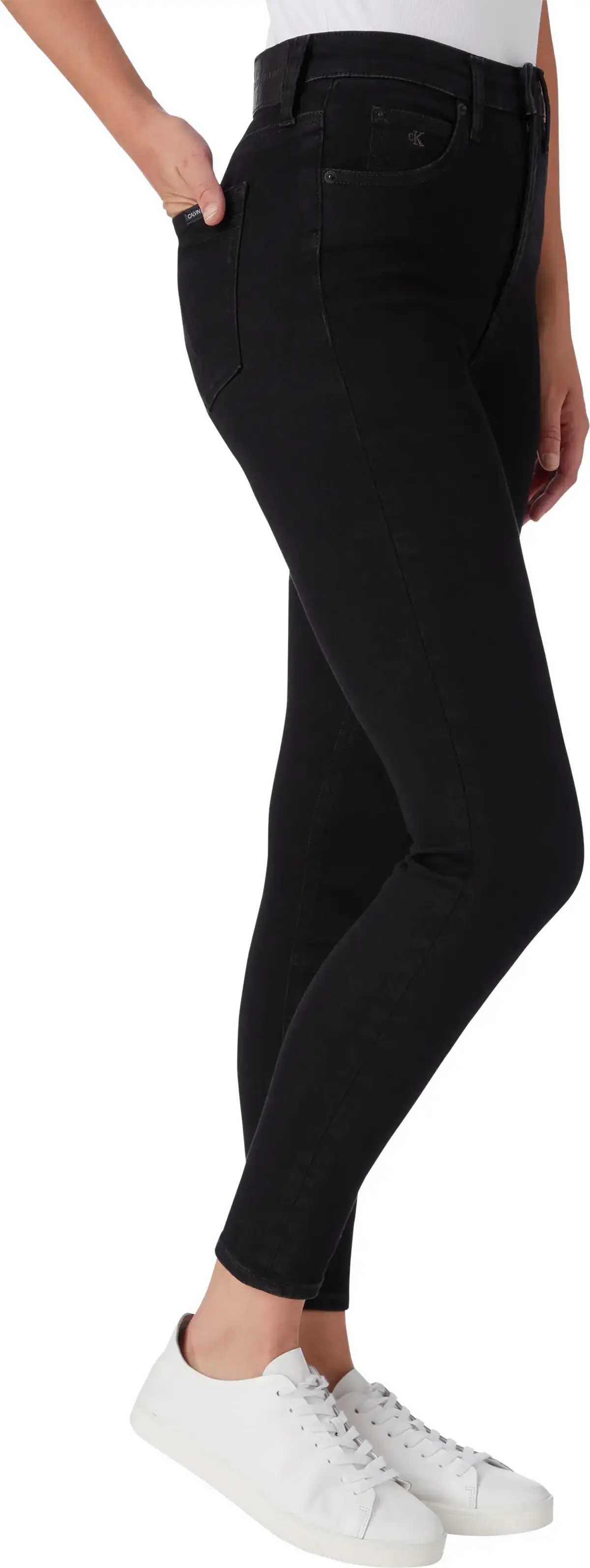 Calvin Klein HIGH RISE SUPER SKIN Kadın Antrasit Kot Pantolon