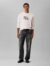 Calvin Klein LS EU 350 TERRY Beyaz Erkek Sweatshirt