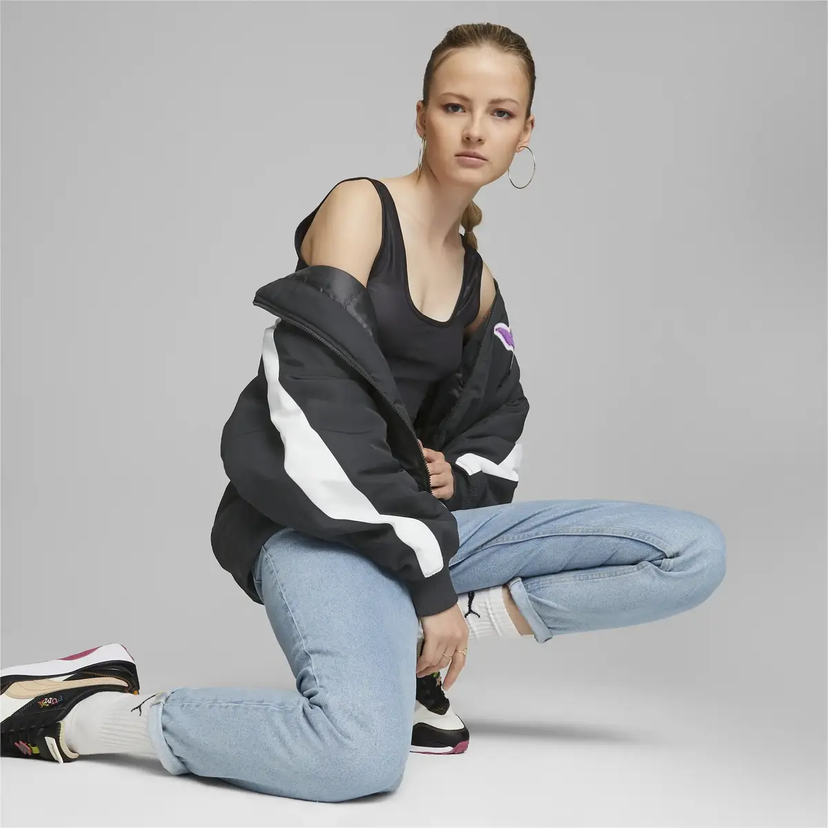 Puma Team Bomber Jacket Siyah Kadın Ceket