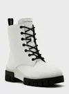 Calvin Klein COMBAT MID LACEUP TR Kadın Beyaz Bot