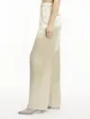 Calvin Klein NAIA SHINE WIDE LEG Kadın Krem Geniş Paça Pantolon