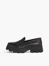 Calvin Klein CHUNKY COMBAT LOAFER Kadın Siyah Ayakkabı