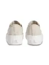 Calvin Klein VULC FLATF JACQUARD, 0GA Bej Tamamı Logolu Kadın Sneaker