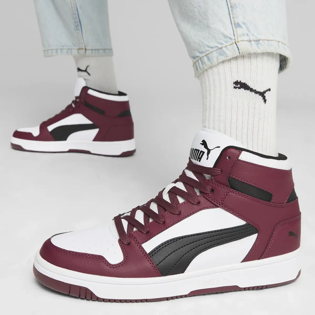 Puma Rebound LayUp SL Bordo Erkek Spor Ayakkabı