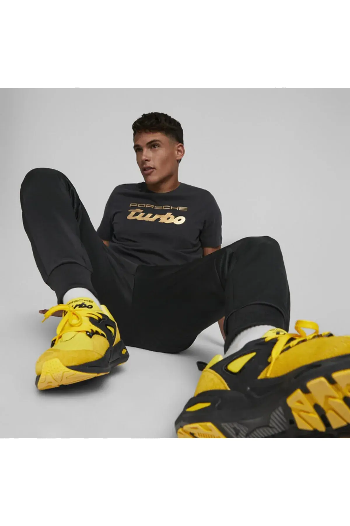 Puma Pl Metal Energy Logo Tee Siyah Erkek T-Shirt