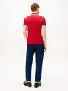 Tommy Hilfiger CUFF INTEREST SLIM F, XLD Kırmızı Erkek Polo Yaka T-Shirt