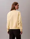 Calvin Klein LS ARCHIVE LOGO FRENCH TERRY RLX Sarı Kadın Sweatshirt