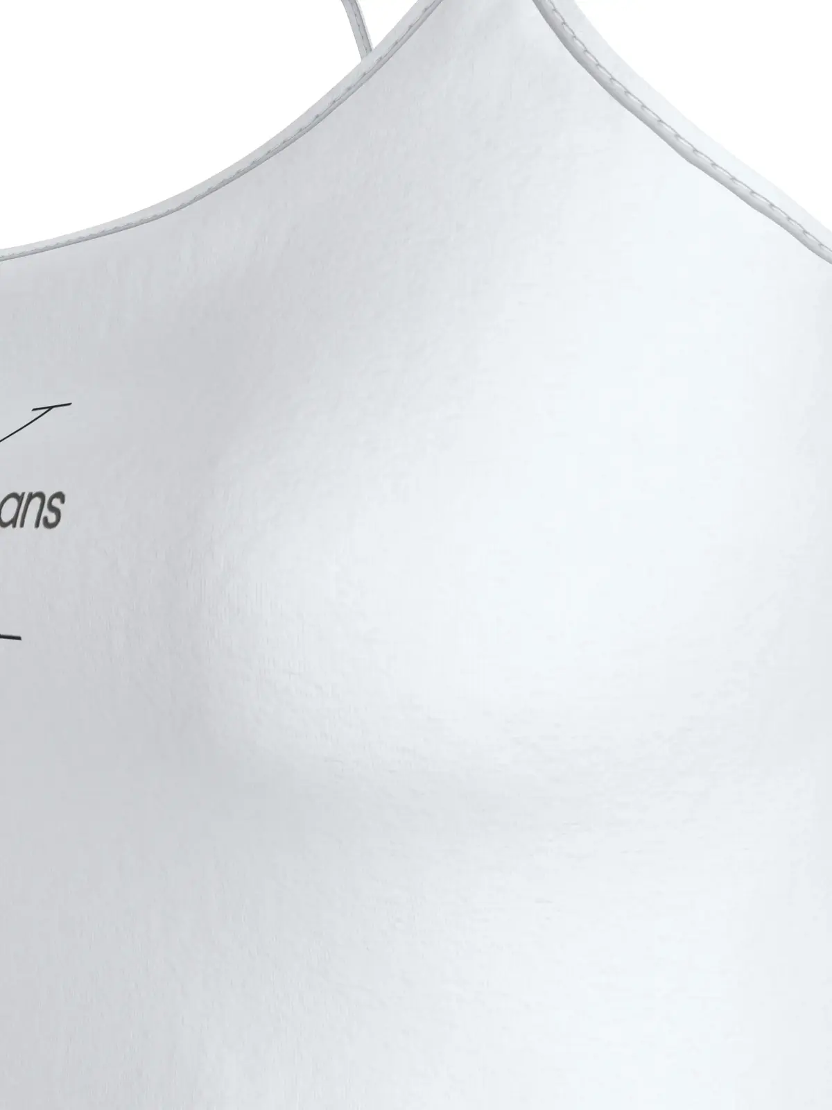 Calvin Klein MONOLOGO STRAPPY TAN, YAF Beyaz Kadın T-Shirt & Polo