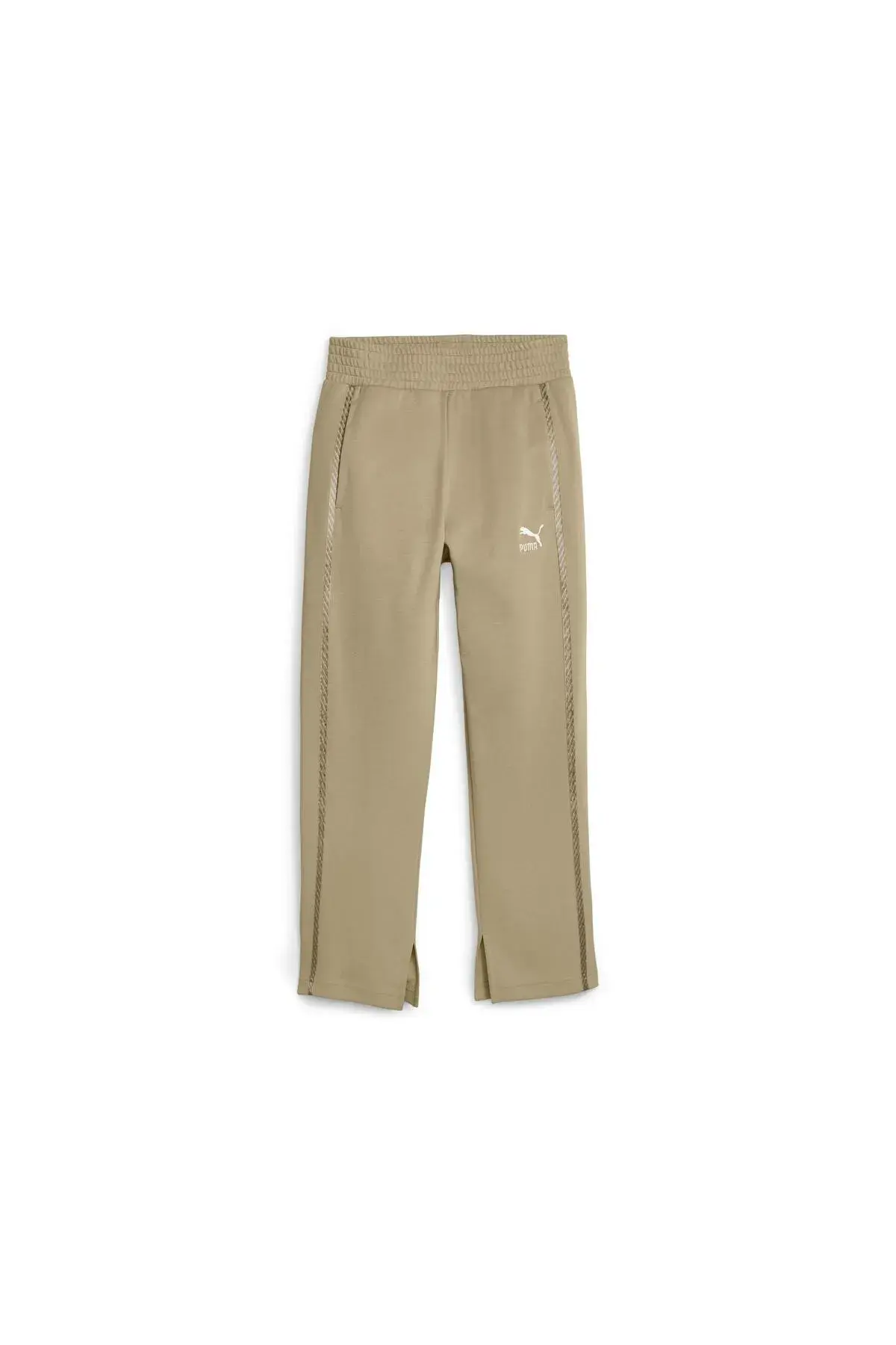 Puma T7 High Waist Pants Bej Kadın Eşofman Altı