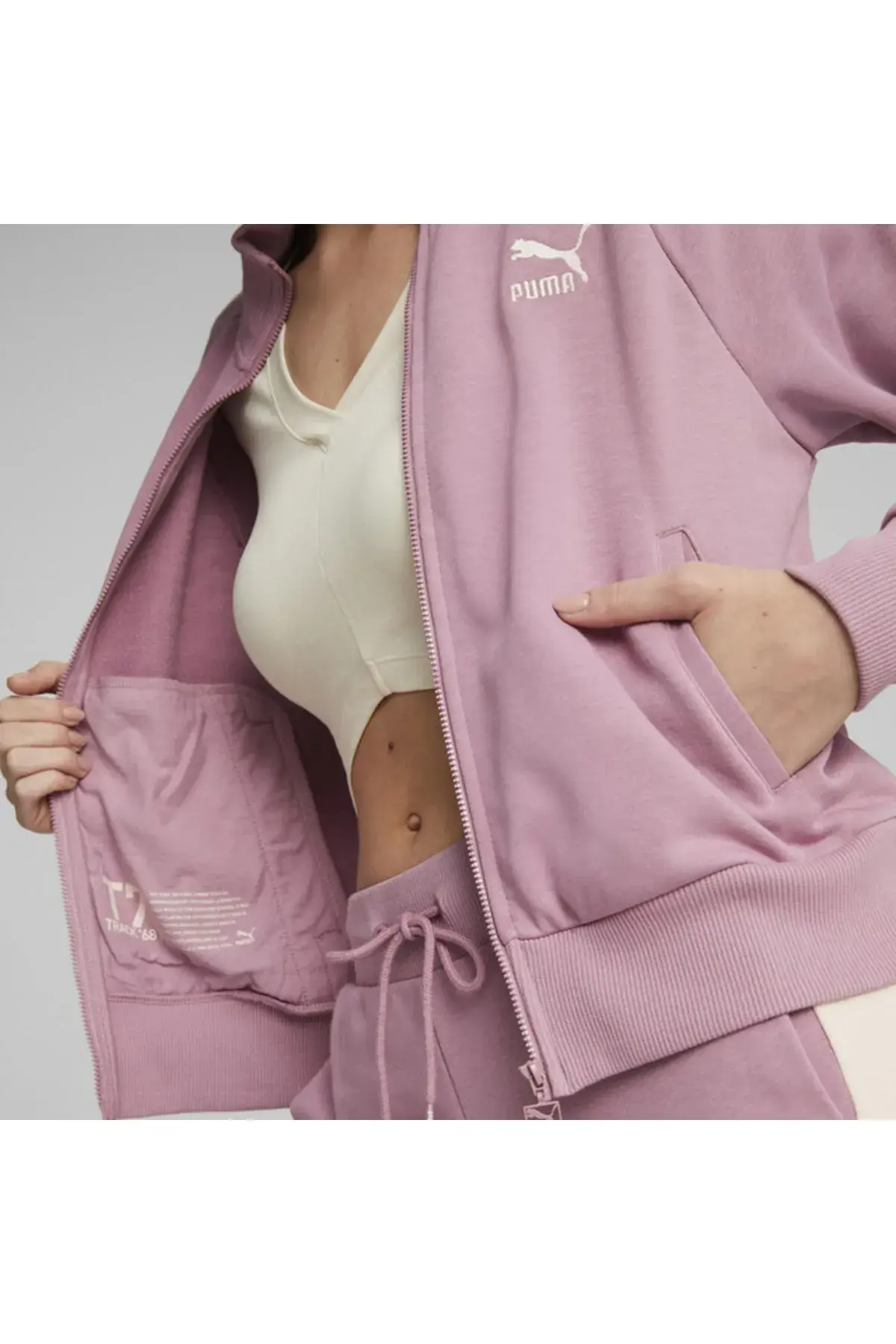 Puma Iconic T7 Track Jacket Tr (S) Mor Kadın Track Jacket