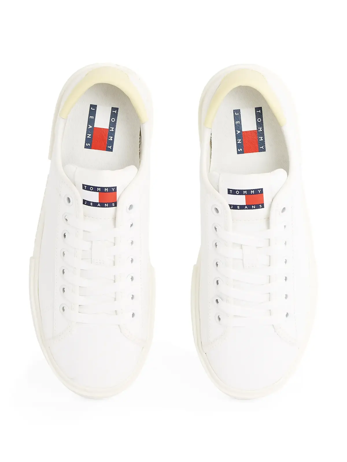 Tommy Hilfiger TJW FLATFORM CANVAS Beyaz Kadın Spor Ayakkabı & Sneaker