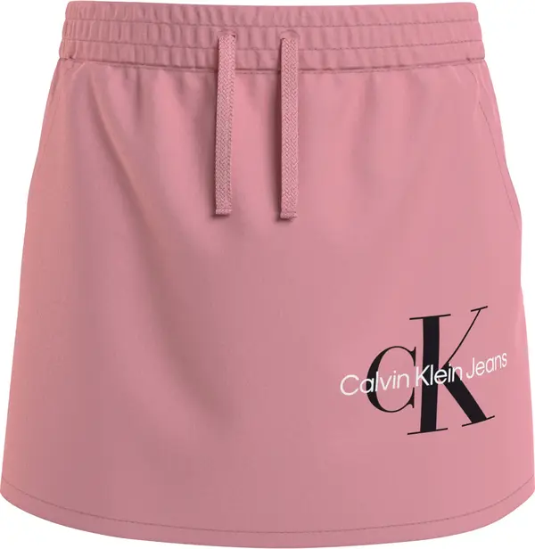 Calvin Klein MONOGRAM OFF PLACED Kadın Pembe Etek