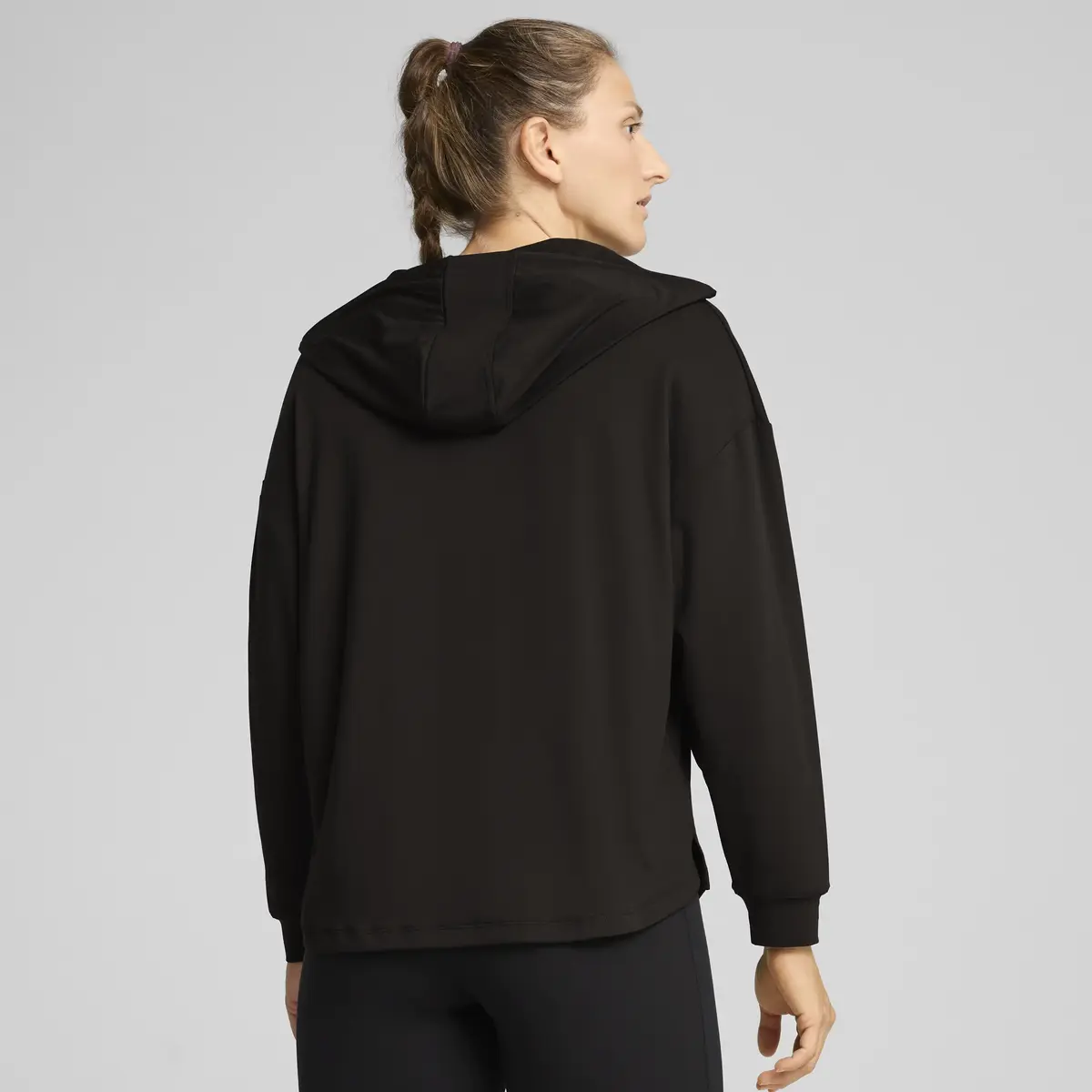 Puma W CLOUDSPUN HOODIE Siyah Kadın Hoodie