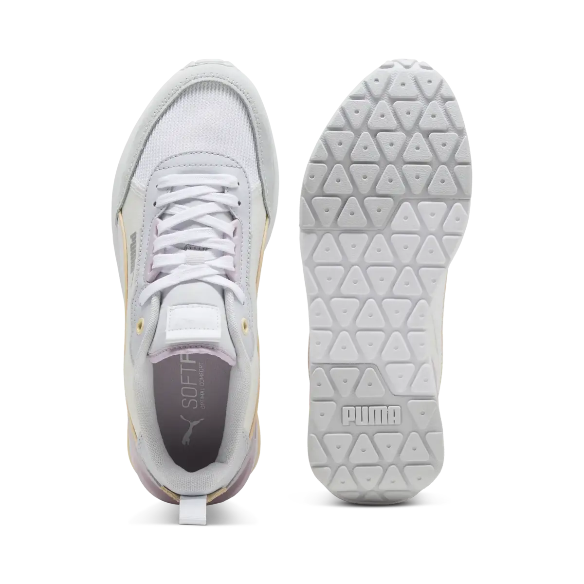 Puma R22 Beyaz Kadın Krem Spor Ayakkabı
