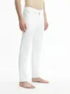 Calvin Klein SKINNY Erkek Beyaz Kot Pantolon
