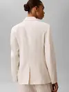 LINEN BLEND BLAZER, YAS