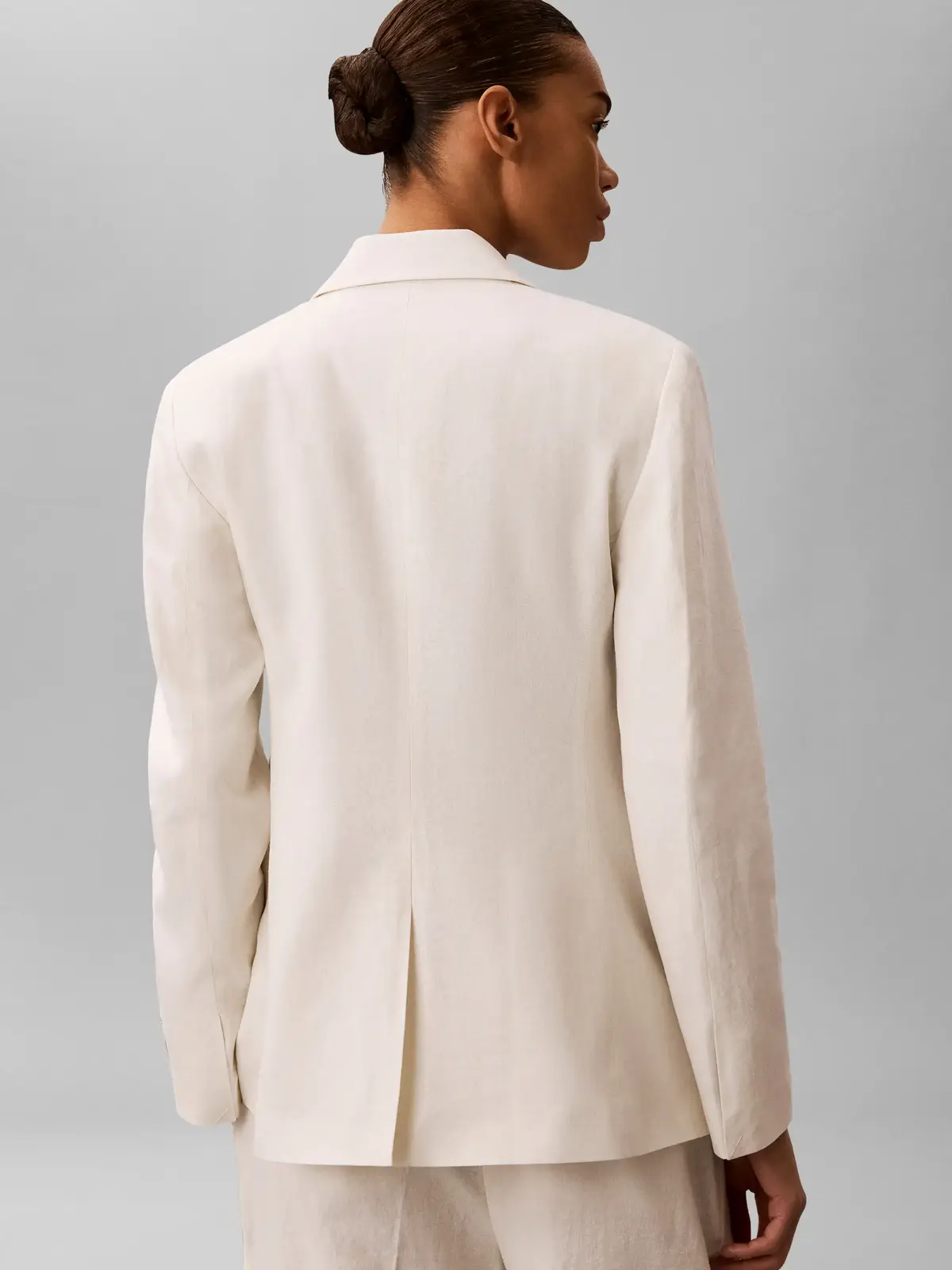 LINEN BLEND BLAZER, YAS