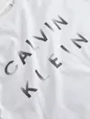 Calvin Klein CP-ENLARGED LOGO T-S, YAF Beyaz Erkek T-Shirt & Polo