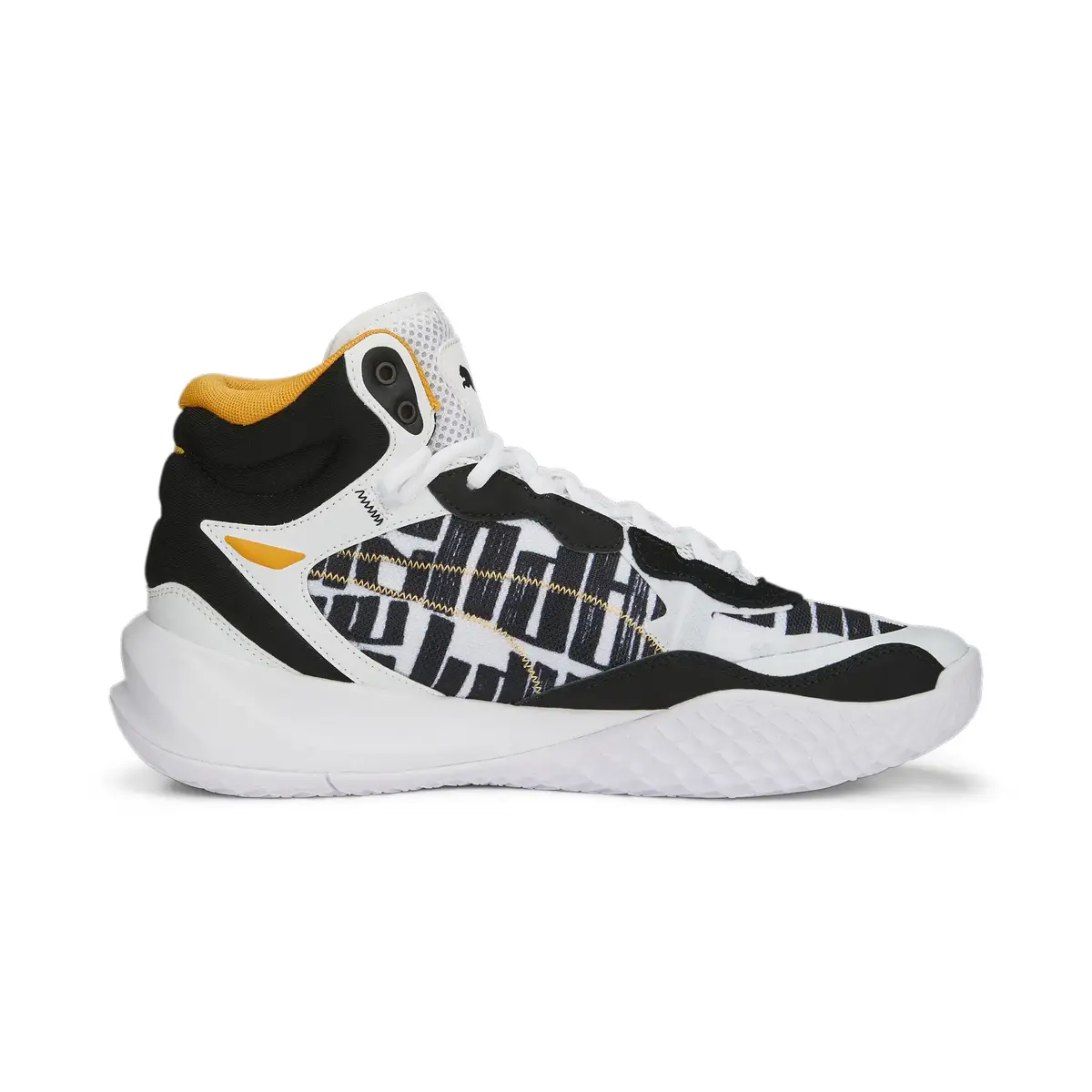 Puma Playmaker Pro Mid Block Part White Clementıne Beyaz Erkek Günlük Spor Ayakkabı