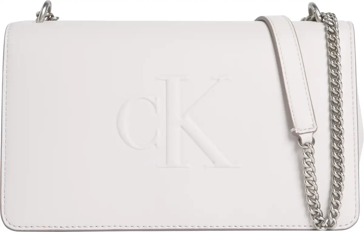 Calvin Klein SCULPTED EW FLAP25 S, WGY Krem Kadın Çanta & Cüzdan