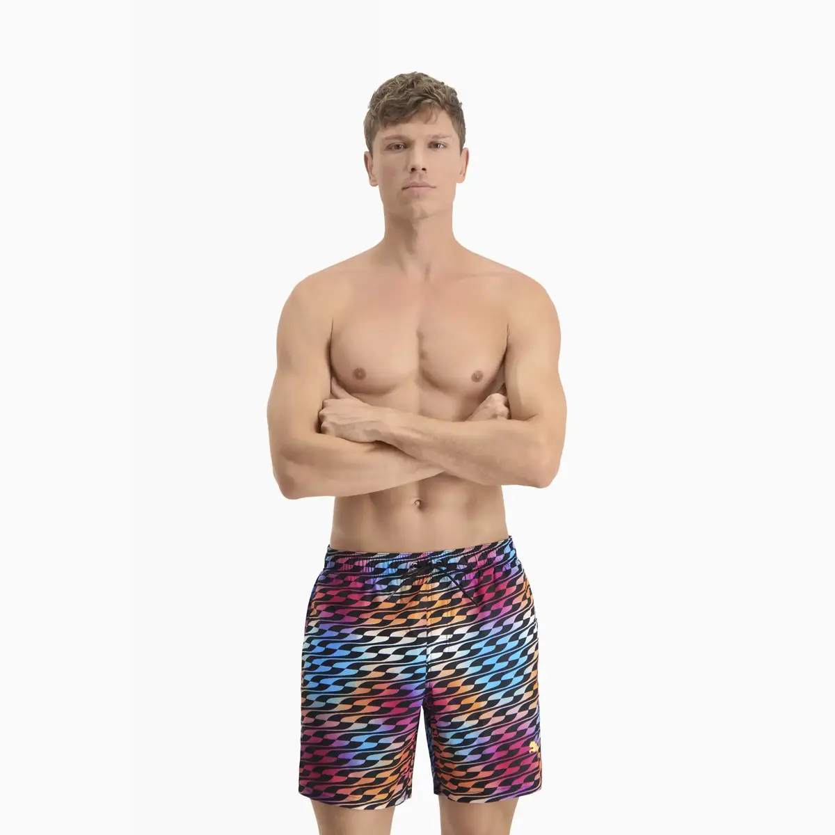 Puma SWIM MEN FORMSTRIP MID Erkek Boxer
