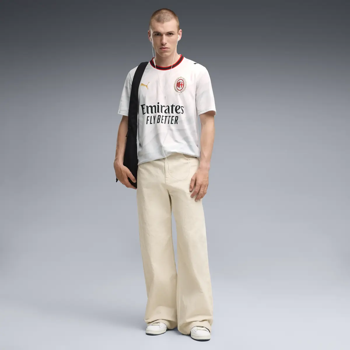 PUMA ACM Away Jersey Replica Beyaz Erkek Forma