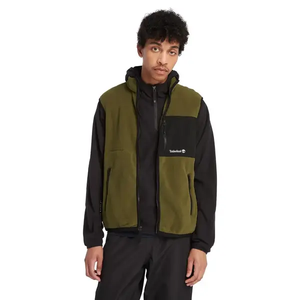 Timberland Outdoor Archive Re-issue Vest with Polar Yeşil Erkek Yelek