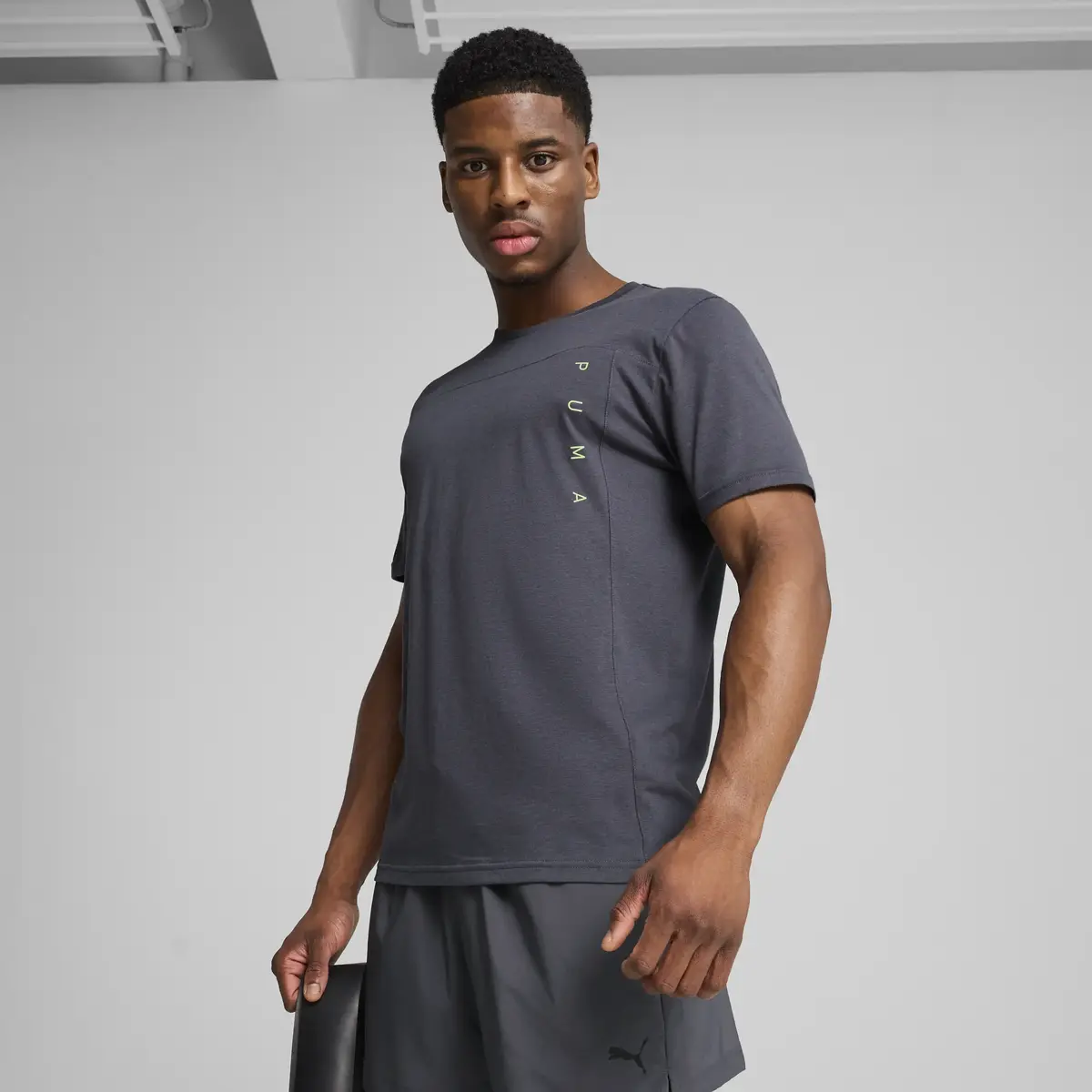 Puma TAD TECH Triblend Tee Gri Erkek T-Shirt