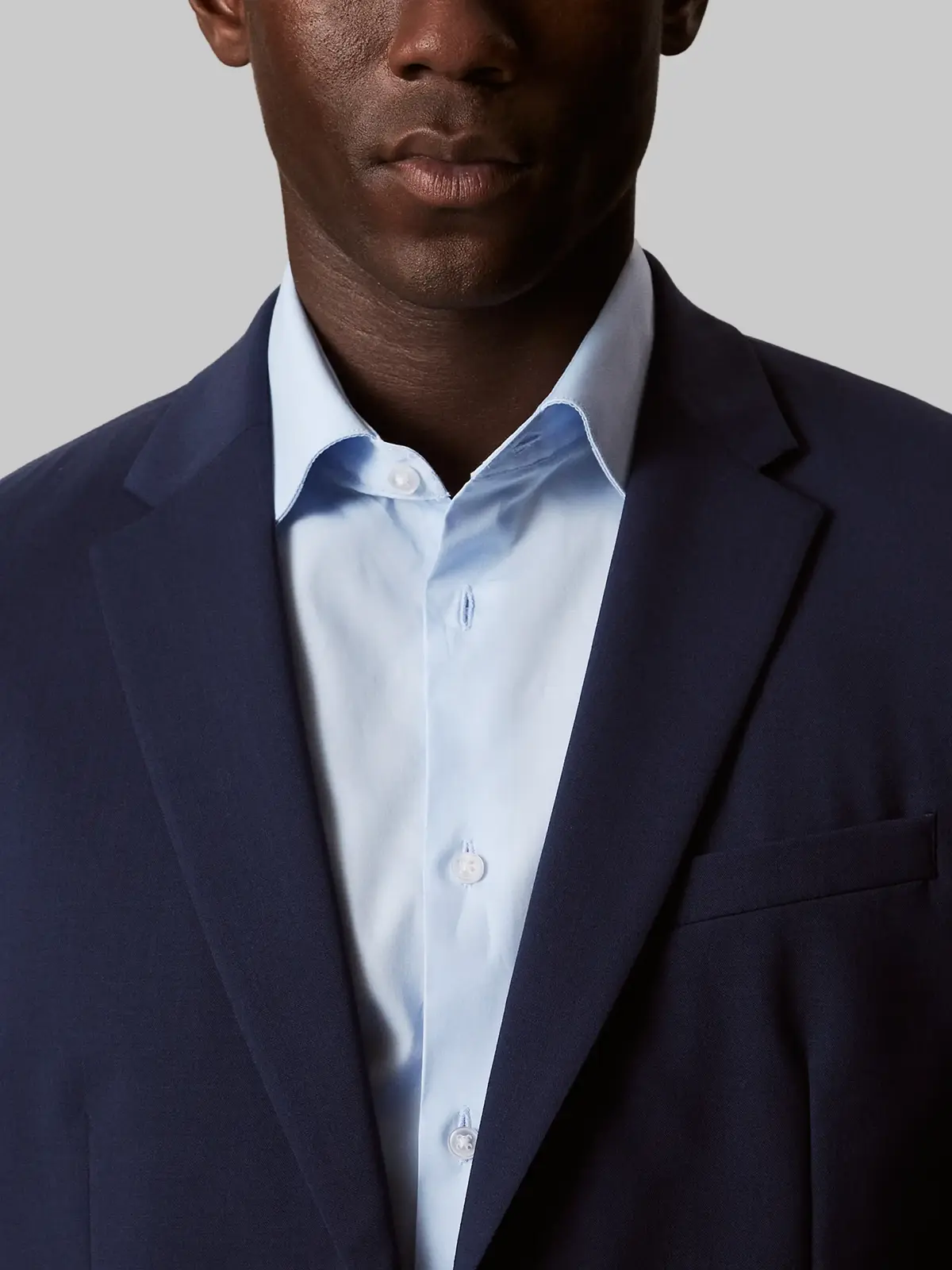 Calvin Klein REG ESNTL POPLIN STR Regular Fit Mavi Erkek Gömlek